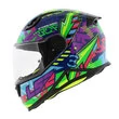 Шлем детский LS2 FF812 KID SVENT синий зеленый (размер: s)