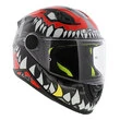 Шлем детский LS2 FF812 KID PUNK серый красный (размер: s)