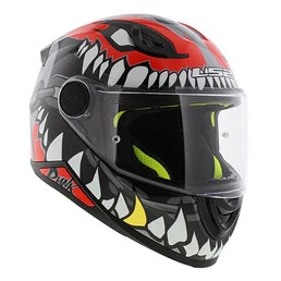 Шлем детский LS2 FF812 KID PUNK серый красный