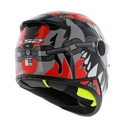 Шлем детский LS2 FF812 KID PUNK серый красный