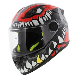 Шлем детский LS2 FF812 KID PUNK серый красный