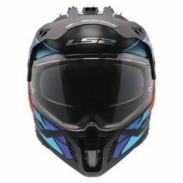 Шлем LS2 MX702 PIONEER II BLOCK черный красный синий