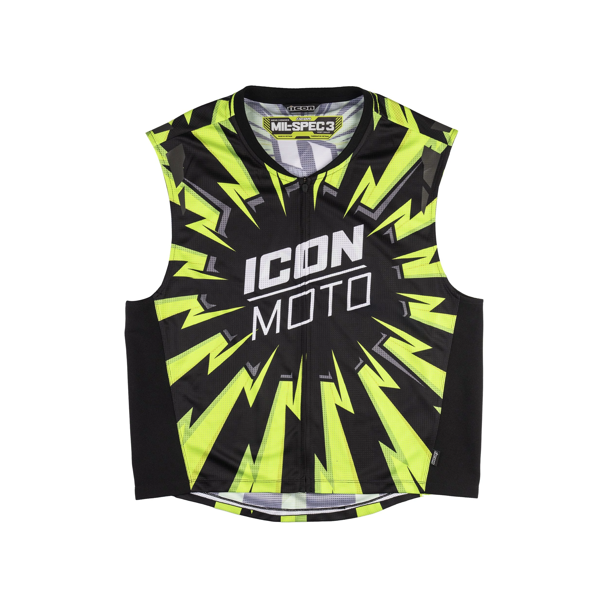 Icon Mil-Spec 3 Hi-Viz светоотражающий мотожилет желтый