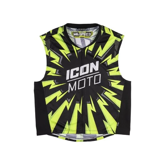 Icon Mil-Spec 3 Hi-Viz светоотражающий мотожилет желтый