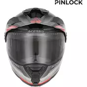 Acerbis Rider P/J Multi Modular Motorcycle Мотошлем Grey Red