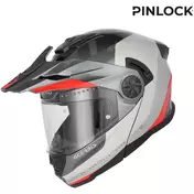 Acerbis Rider P/J Multi Modular Motorcycle Мотошлем Grey Red
