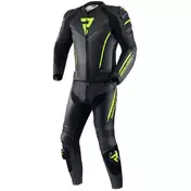 Rebelhorn FIGHTER Motorcycle Leather мотоштаны Black Fluo Yellow