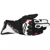 Alpinestars SP-3 Leather Motorcycle мотоперчатки Black White Red Fluorescent