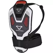 Macna Vault Motorcycle Back Protector Black White Red