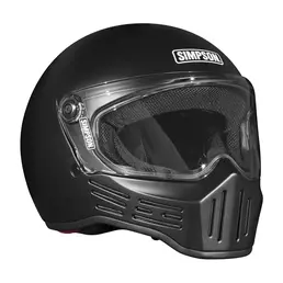 Simpson M30 Мотошлем Black Matt Черный