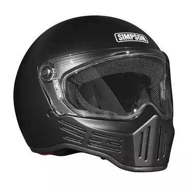 Simpson M30 Мотошлем Black Matt Черный