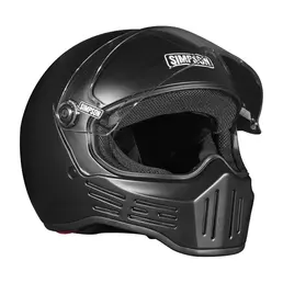 Simpson M30 Мотошлем Black Matt Черный