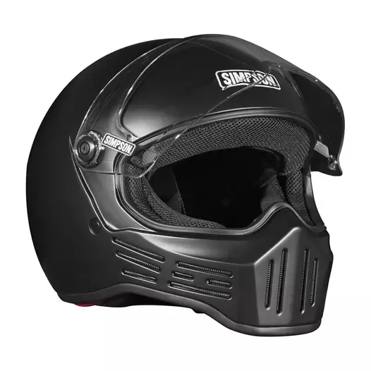 Simpson M30 Мотошлем Black Matt Черный