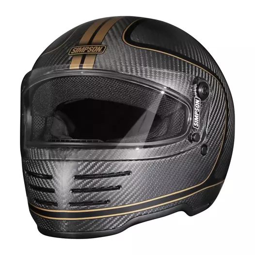Simpson M62 Carbon Hondo Мотошлем Matt Серый (размер: s)