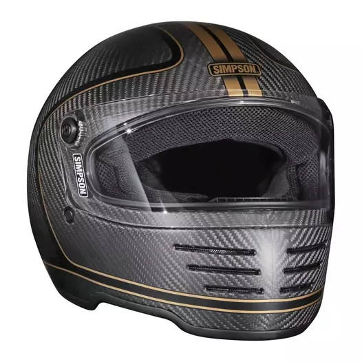 Simpson M62 Carbon Hondo Мотошлем Matt Серый