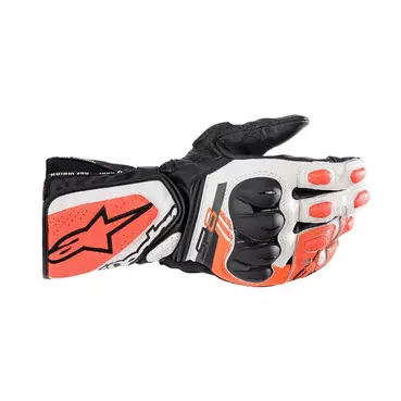 Alpinestars Sp-8 V3 мотоперчатки Black White Red Fluo Красный