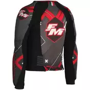 Bib Child Moto Cross Enduro FM Racing ULTRA SLEEVE KIDS Black