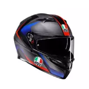 Agv K3 E2206 Striga Мотошлем Black Blue Red Matt Синий