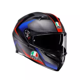 Agv K3 E2206 Striga Мотошлем Black Blue Red Matt Синий