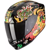 Scorpion EXO-JNR AIR YUCATAN Full Face Motorcycle Мотошлем for Kids Black Yellow Red