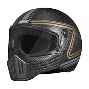 Simpson M30 Carbon Slipline Мотошлем Matt Черный
