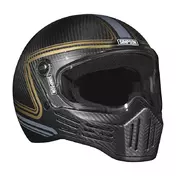 Simpson M30 Carbon Slipline Мотошлем Matt Черный