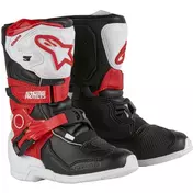 Alpinestars TECH 3S KIDS Cross Enduro Motorcycle мотоботинки for Children White Black White Bright Red