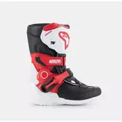 Alpinestars TECH 3S KIDS Cross Enduro Motorcycle мотоботинки for Children White Black White Bright Red