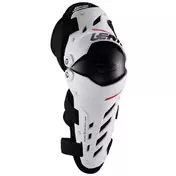 Knee and Shin Guards Moto Cross Enduro Leatt Dual Axis White