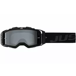 маска Moto Cross Enduro Just1 NERVE Absolute Black Silver Mirror Lens