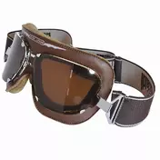 Baruffaldi маска Moto Supercompetition Custom Vintage Leather Chocolate