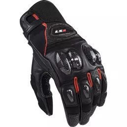 Ls2 Spark 2 Leather мотоперчатки Black Red Красный