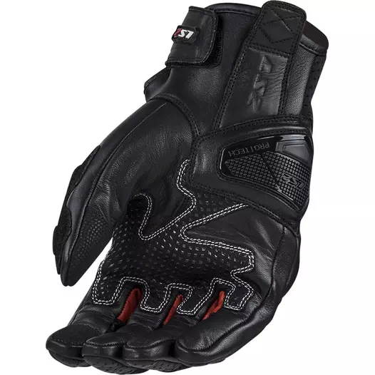 Ls2 Spark 2 Leather мотоперчатки Black Red Красный