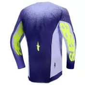 Alpinestars Youth Supertech Scenz Kids' Cross Enduro Jersey - Purple/Fluorescent Yellow