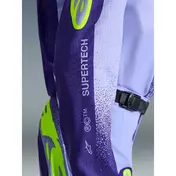 Alpinestars Youth Supertech Scenz Kids' Cross Enduro Jersey - Purple/Fluorescent Yellow