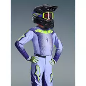 Alpinestars Youth Supertech Scenz Kids' Cross Enduro Jersey - Purple/Fluorescent Yellow