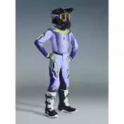 Alpinestars Youth Supertech Scenz Kids' Cross Enduro Jersey - Purple/Fluorescent Yellow