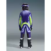 Alpinestars Youth Supertech Scenz Kids' Cross Enduro Jersey - Purple/Fluorescent Yellow