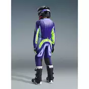 Alpinestars Youth Supertech Scenz Kids' Cross Enduro Jersey - Purple/Fluorescent Yellow