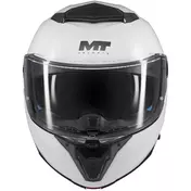 Mt Мотошлемs ATOM 2 SV PURE A0 Modular Motorcycle Мотошлем P/J Gloss White