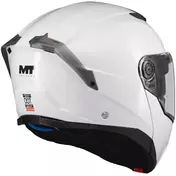 Mt Мотошлемs ATOM 2 SV PURE A0 Modular Motorcycle Мотошлем P/J Gloss White