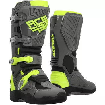 Motocross Enduro Boot ACERBIS WHOOPS Gray Yellow