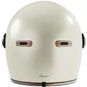 Stormer HISTORY Pearl White Vintage Full Face Motorcycle Мотошлем