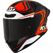 Kyt TT-REVO OVERTECH Full Face Motorcycle Мотошлем Black Orange