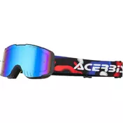 ACERBIS VANGUARD KID MIRROR Motocross маска for Kids, Black/Blue