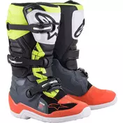 Alpinestars Tech 7 S Youth Cross Enduro Motorcycle мотоботинки Black Red Yellow Fluo