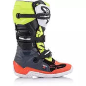 Alpinestars Tech 7 S Youth Cross Enduro Motorcycle мотоботинки Black Red Yellow Fluo