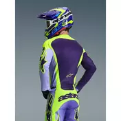 Alpinestars RACER PORTL Cross Enduro Motorcycle Jersey Purple Fluo Yellow