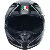 Integral Motorcycle Мотошлем Agv K3 COMPOUND Matt Black Gray