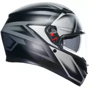 Integral Motorcycle Мотошлем Agv K3 COMPOUND Matt Black Gray
